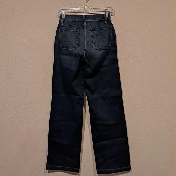 Fidelity Anthropologie Joni Jeans Crete Blue Stretch Women's 26 Made In USA - Picture 9 of 14